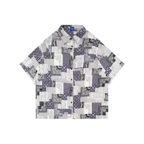 LBPC Многоцветная рубашка Весна Лето и ОСЕНЬ Унисекс Черный