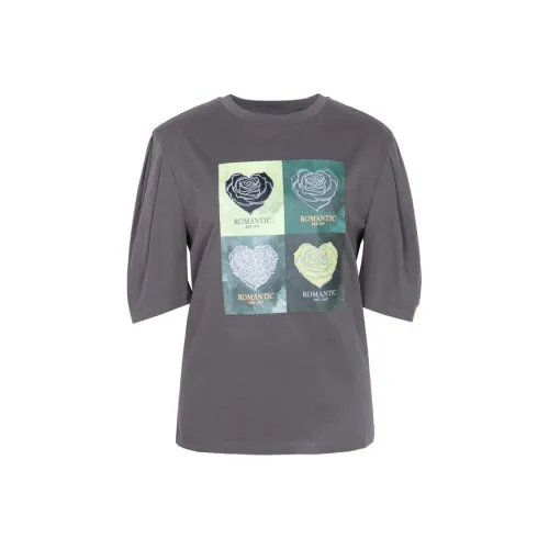 XG Серебристо-серые Женские Футболки