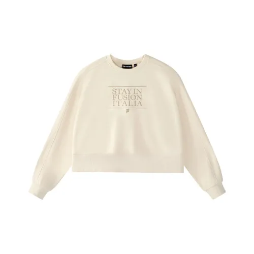 FILA FUSION Американский худи женский цвет пшенично-сливочный