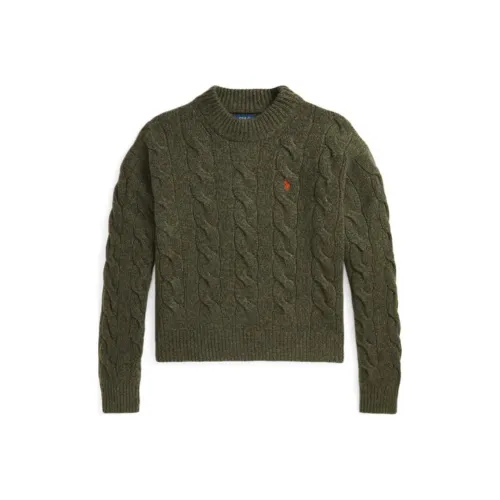 Polo Ralph Lauren FW24 Свитер Женский Оливково-зеленый