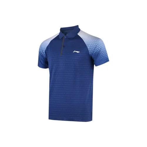 LINING Бадминтон Джерси Мужской Темно-синий