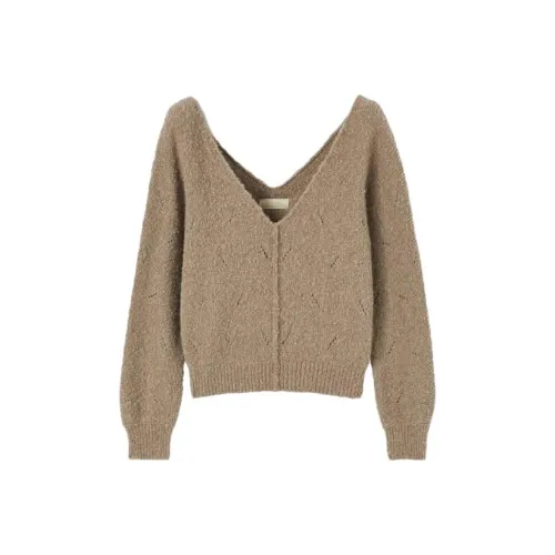 Loro Piana Cocooning V-Neck JUMPER Свитер Женские Хаки