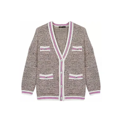 Maje SS22 Трикотаж Женский Plum Красный