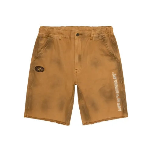 Aape SS25 Повседневные шорты Мужские Коричневый BGD
