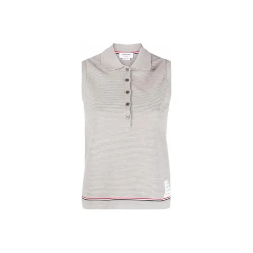 THOM BROWNE Серый Женские Поло