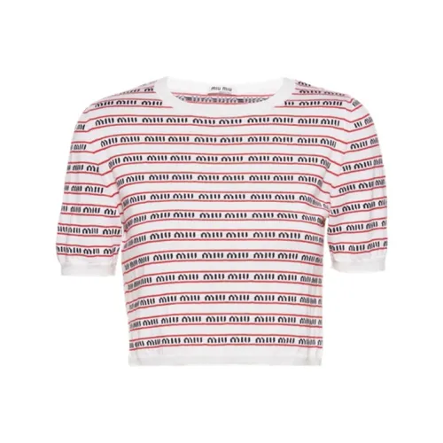 MIU MIU SS22 Трикотаж Женский Белый