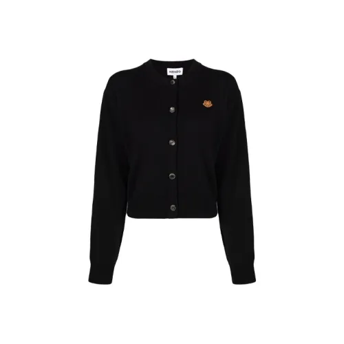 KENZO Classic Tiger Head Черный Женские Трикотаж