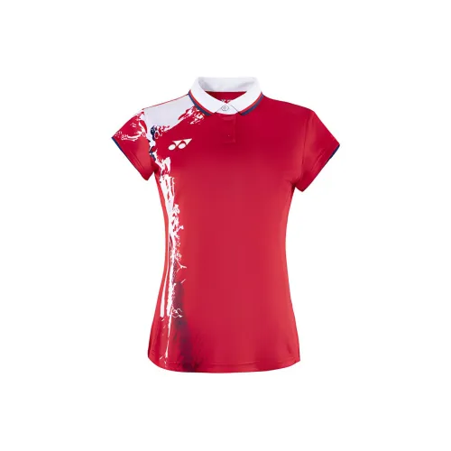 YONEX Красный Женские Поло