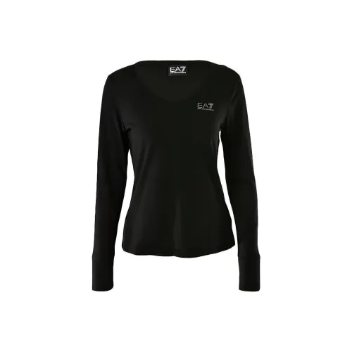 EMPORIO ARMANI EA7 T Рубашка Женская Черная