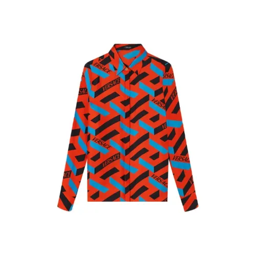 VERSACE Женские Рубашки Красного Цвета