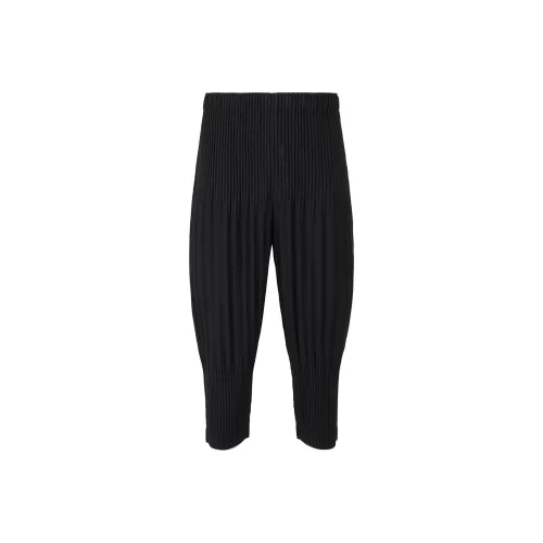 Homme Plissé Issey Miyake SS24 Повседневные брюки Мужские Черные