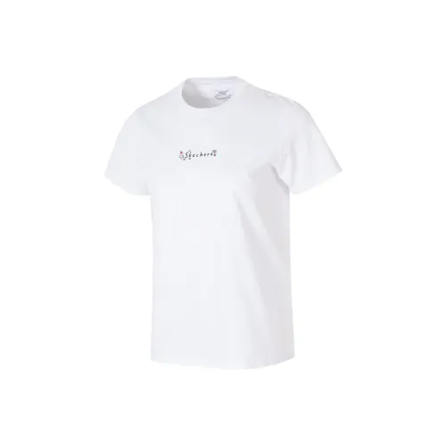 Skechers T-Shirt Женская Bright White 0019