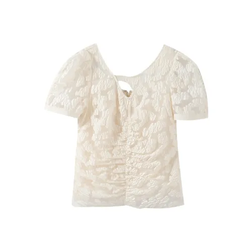 YUMOMO STAR Иней Абрикос Женские Рубашки