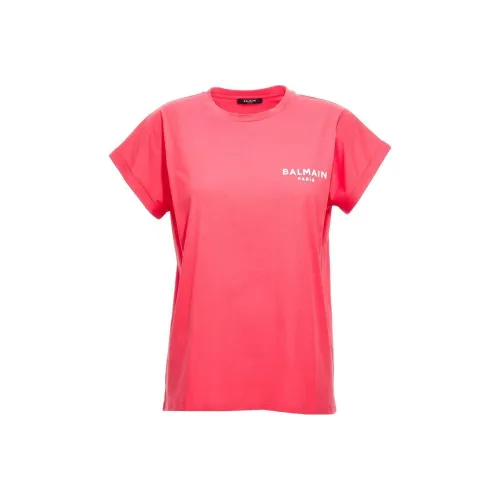 BALMAIN Красные Женские Футболки