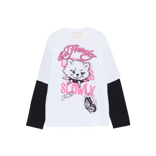 Ed Hardy Белый E1PAW144 Женские T Рубашки