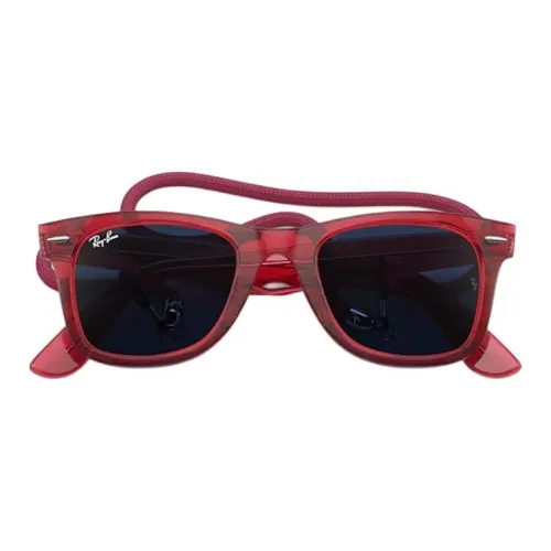 RayBan Ацетат Квадратные Солнцезащитные Очки Унисекс Красные