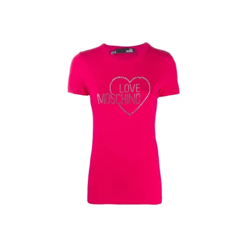 MOSCHINO Рубиново-красные Женские футболки