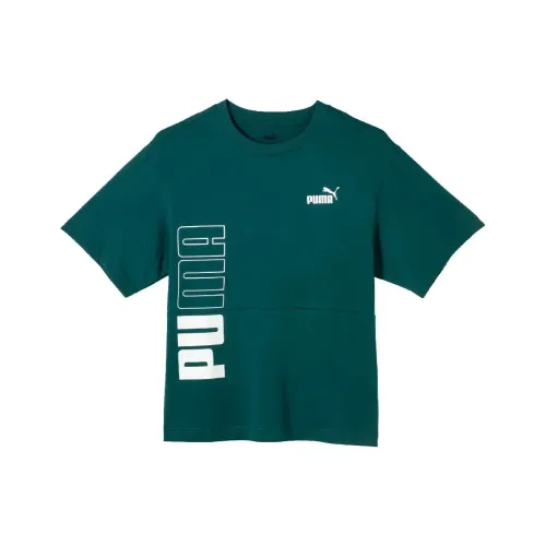 PUMA T-Shirt Женская Рождественский Зеленый