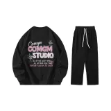 Комплект одежды (Черный топ + Черные штаны)