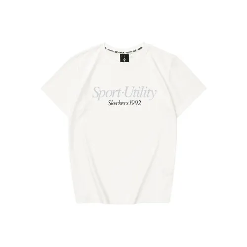 Skechers T-Shirt Женская Зефирно-Белая