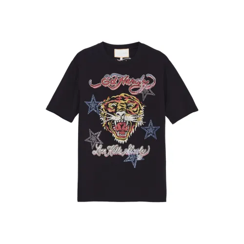 Ed Hardy Черный E1PAW081 Женские T Рубашки