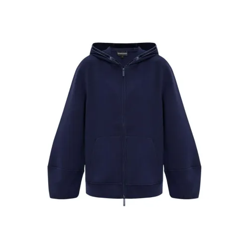 EMPORIO ARMANI SS24 Свитшот Женский Морской Синий