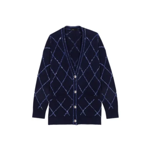 Maje Темно-синие женские свитеры