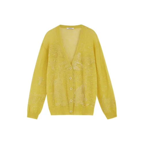 DAZZLE x SHENQIDONGWU LIANMINGKUAN Свитер Женский Светло-Желтый