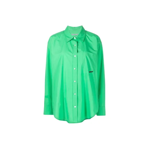 alexander wang Зеленые Женские Рубашки