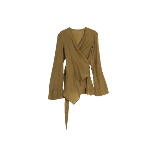 SETIROM Рубашка Женская Темно-Кофейная