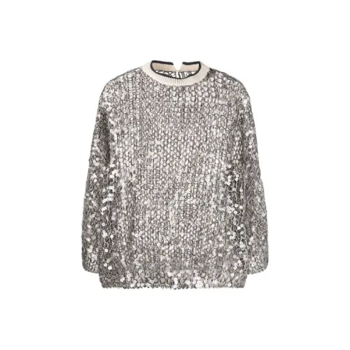 Brunello Cucinelli Серебряный Женские Свитшоты