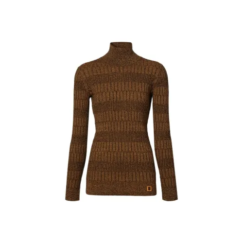 Burberry Трикотаж Женский Ярко-Оранжевый