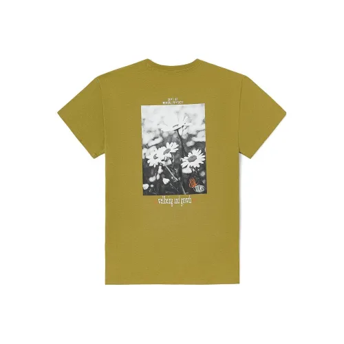 Vans Рукав с спущенным плечом T-рубашка Женская Зеленая