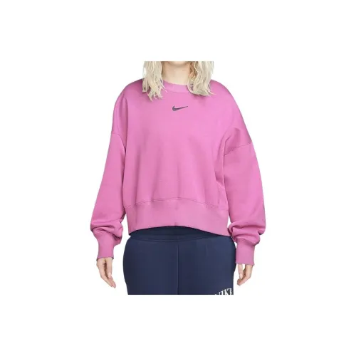 Nike Sportswear Phoenix Fleece Толстовка Женская Розовая
