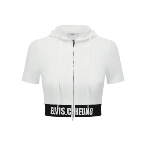 ELVIS.CHEUNG Перламутрово-белые Женские футболки