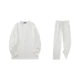 Комплект (Белая рубашка + Белые брюки)