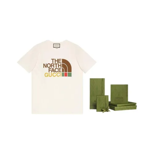 GUCCI x THE NORTH FACE T-рубашка Женская Белая Подарочный набор в коробке