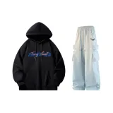 Black Свитшот + Blue Повседневные Штаны