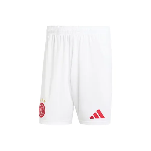 Adidas Ajax Amsterdam 24 25 Дом Шорты Футбол Низ Мужской Красный Белый