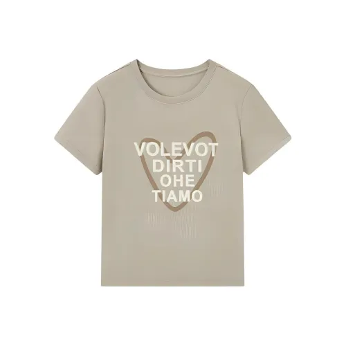 EICHITOO Стандартная T-рубашка Женская Зеленая Серая