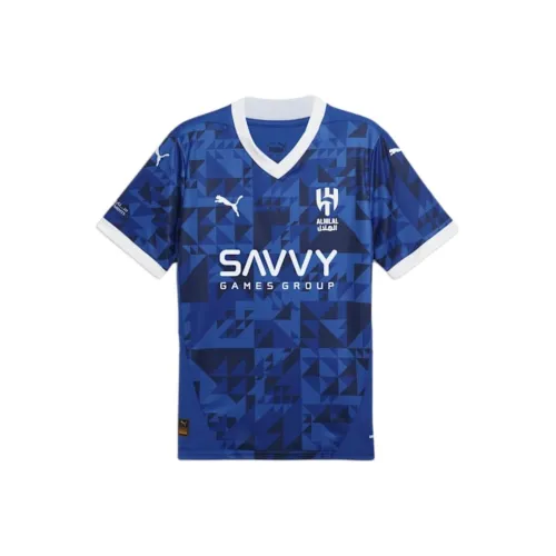 PUMA DRYCELL Темно-синий Синий Белый Мужская Футбольная Джерси