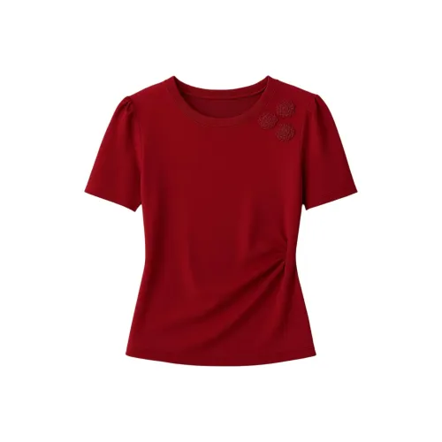 LUYOUYE Красный Женские Футболки