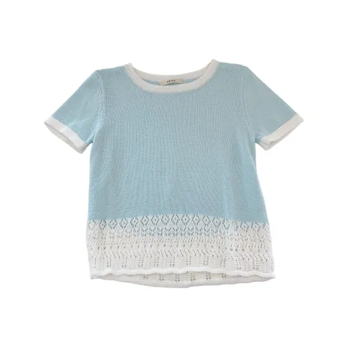 OUBO Комплект с короткими рукавами рубашка женский синий