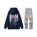 Темно-синий + Грязно-желтый