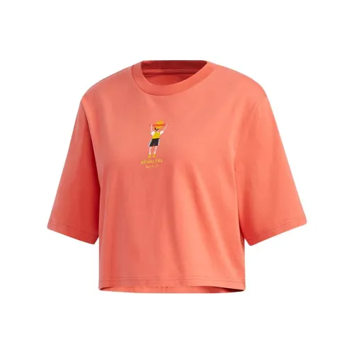 ADIDAS NEO SS24 T Рубашка Женская Светло-Красная