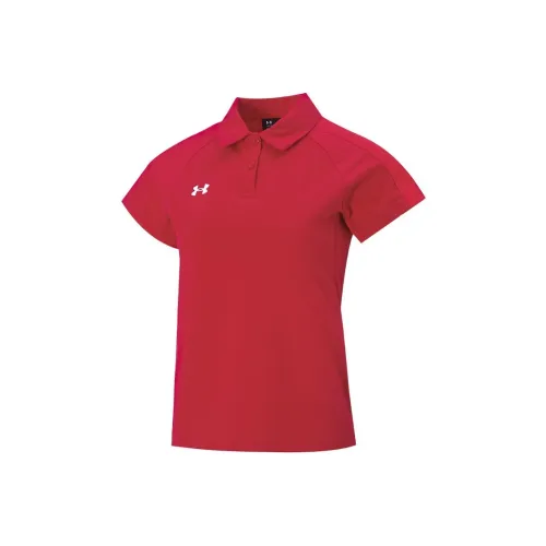 Under Armour Женские Поло Красного цвета
