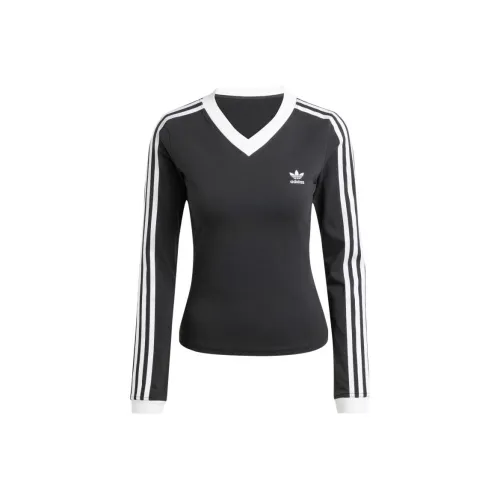 Adidas Originals Classics 3 Полосы Толстовка Женские Черный