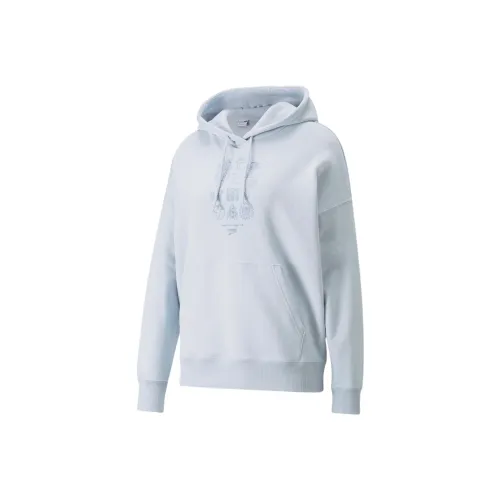 PUMA Американский худи женский ледяной синий