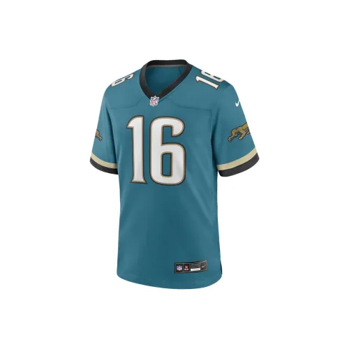Nike NFL Jacksonville Jaguars Trevor Lawrence Футбол Джерси Мужской Циан
