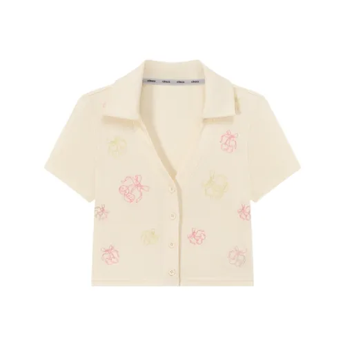 CHUU Бежево-абрикосовые Женские Футболки